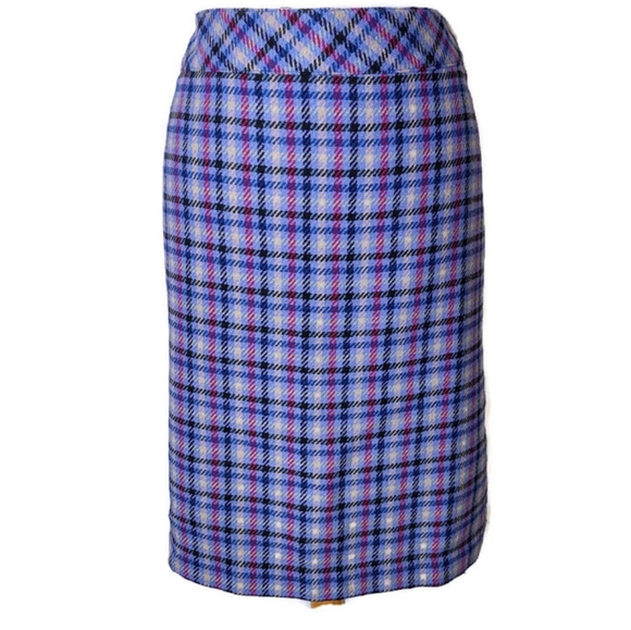 Talbots Dresses & Skirts - Talbots Blue, Purple, Black Plaid Pencil Skirt